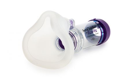AeroChamber Plus Flow-Vu z maseczką dla dorosłych i dzieci - inhalator