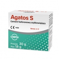 AGATOS S Cement fosforanowy szybkowiążący barwa nr 2 - 30g+18g