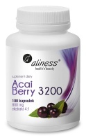 Aliness Acai Berry 3200 z acerolą i chromem - 100 kaps.