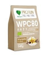 Aliness BeOrganic WPC80 Koncentrat białka serwatkowego BIO w proszku - waniliowy - 345g