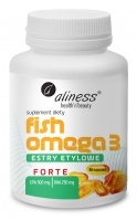 Aliness Fish Omega 3 FORTE Estry etylowe EPA 500mg DHA 250mg - 90 kaps.