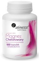 Aliness Magnez Chelatowany 720mg z witaminą B6 (P-5-P) - 100 kaps.