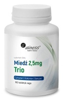 Aliness Miedź Trio 2,5mg VEGE - 100 tabl.