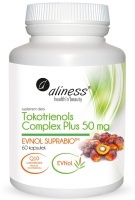 Aliness Tokotrienols Complex PLUS 50mg EVNOL, SUPRABIO, Witamina E - 60 kaps.