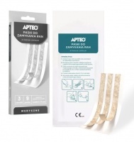 APTEO Paski do zamykania ran w kolorze cielistym 6mm x 75mm - 3szt. (1 saszetka)