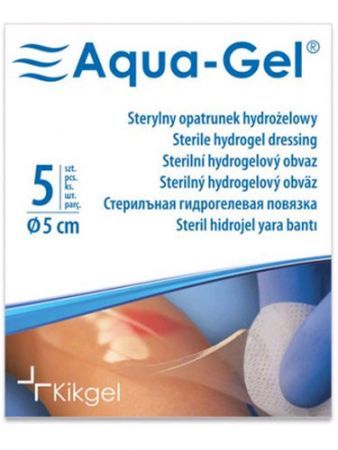 Aqua-Gel sterylne opatrunki hydrożelowe 5cm - 5szt.