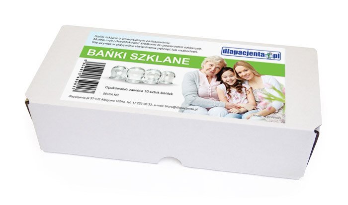 Bańki szklane ogniowe tzw. lekarskie 10 szt.