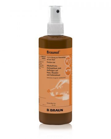 BBraun Braunol - Jodowy roztwór do odkażania skóry i śluzówek - 250ml*
