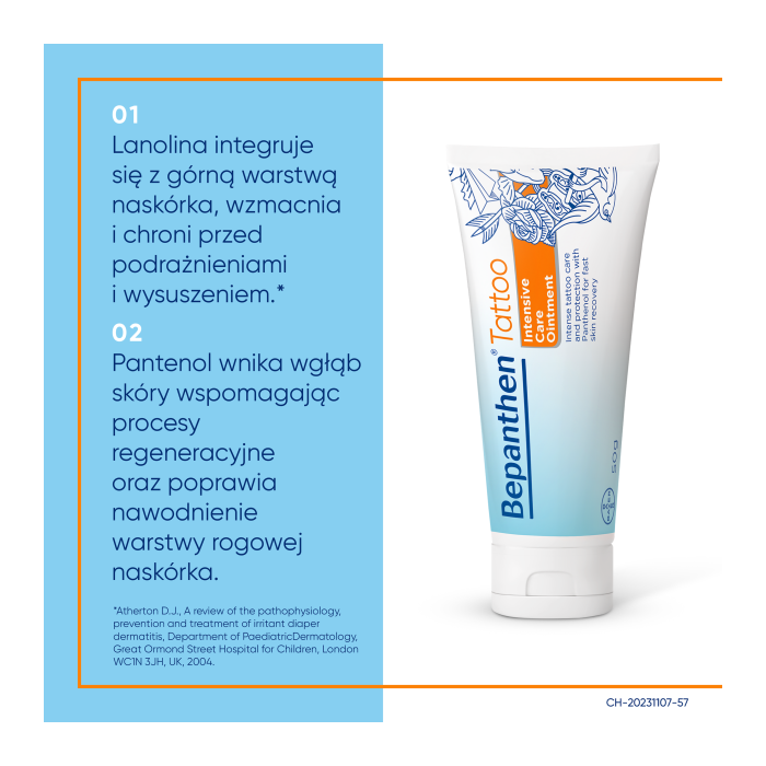 Bepanthen Tattoo Maść do pielęgnacji skóry z tatuażami - 50g