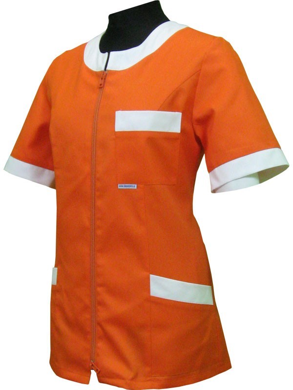 Bluza damska medyczna 006+ - z odszyciem - dwukolorowa