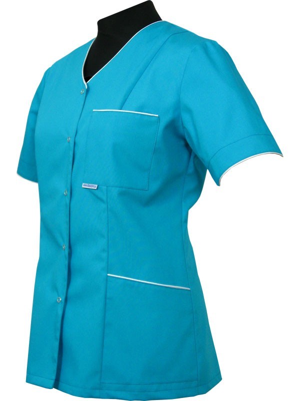 Bluza medyczna 024 + z lamówką lub wypustką - damska