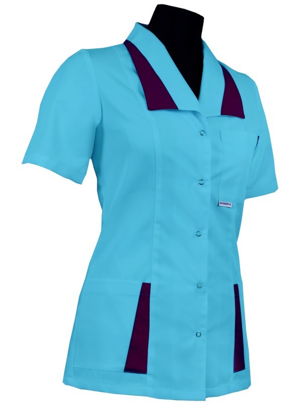 Bluza medyczna damska 017 z kołnierzem słowackim