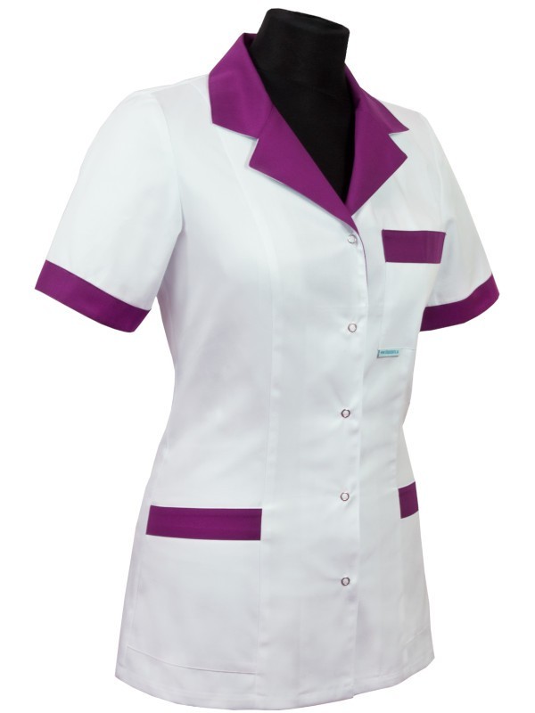 Bluza medyczna damska - klasyczna z odszyciem 003