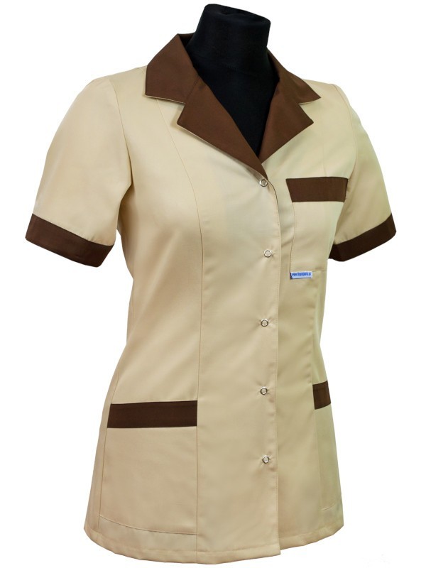 Bluza medyczna damska - klasyczna z odszyciem 003