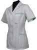 Bluza medyczna klasyczna - damska z dodatkami (wypustka / lamówka) 001+