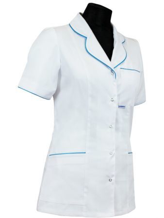 Bluza medyczna klasyczna (kołnierzyk okrągły) lamówka / wypustka 015+