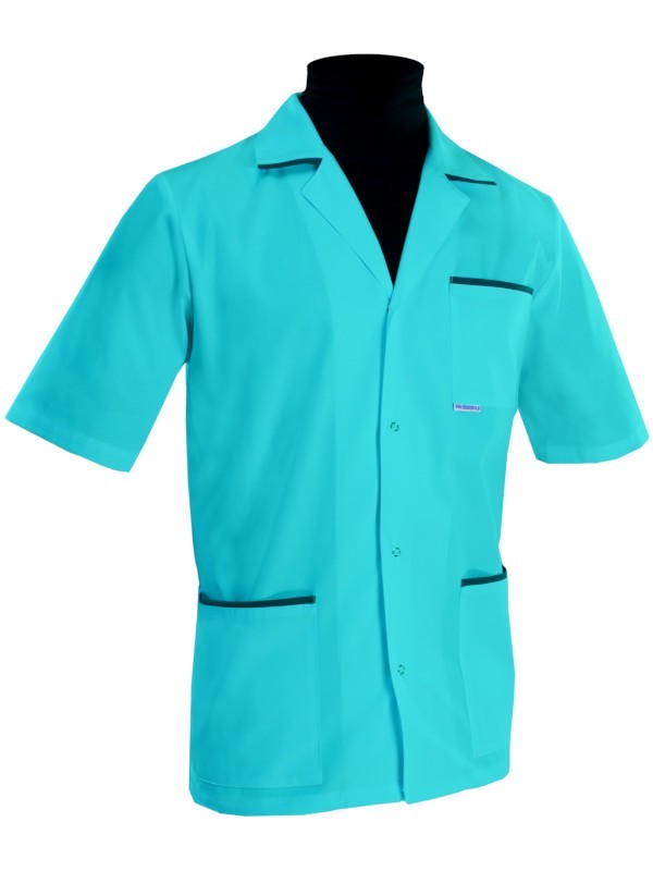 Bluza medyczna męska 001+M z lamówką / wypustką