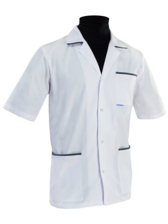 Bluza medyczna męska 001+M z lamówką / wypustką