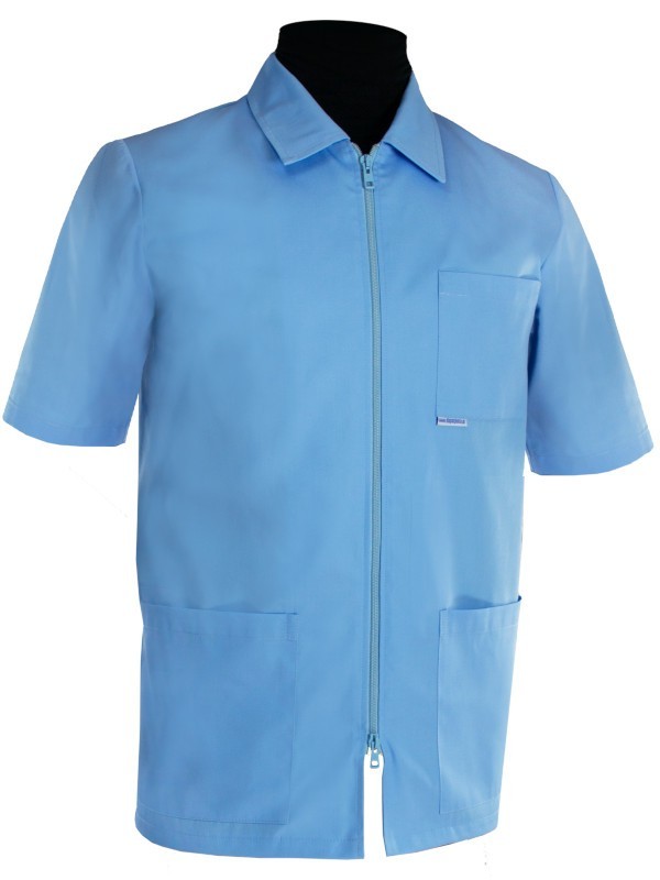 Bluza medyczna męska klasyczna z kołnierzem - dla lekarza 001M