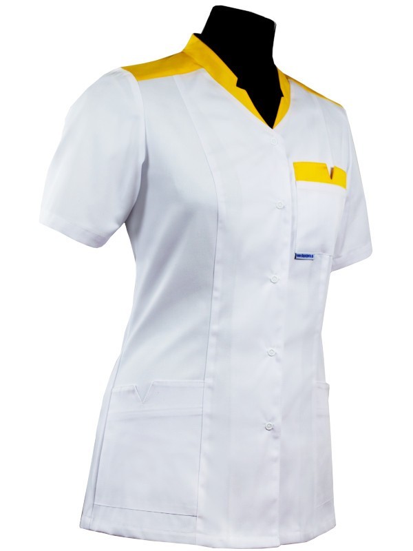 Bluza medyczna ze stójką i karczkiem 033