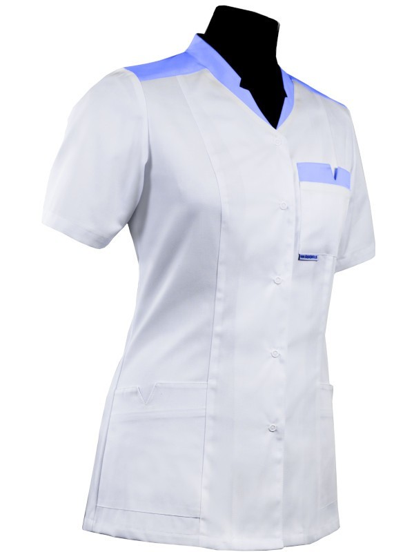 Bluza medyczna ze stójką i karczkiem 033