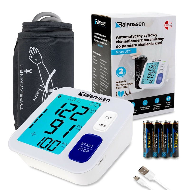 Ciśnieniomierz automatyczny naramienny Balanssen U87E
