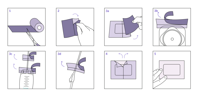 CORTMED Aurega Fixation Tape Roll taśma mocująca w rolce 5cm x 10m - FTR05