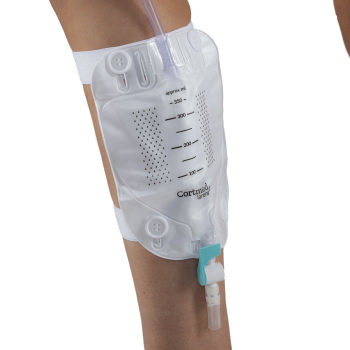 CORTMED Worek do zbiórki moczu na nogę z drenem 50cm Larena Leg Bag 350ml - 15110110