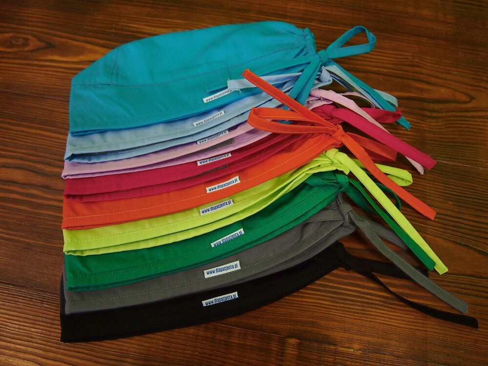 Czepek chirurgiczny z podszyciem frotte - kolorowy