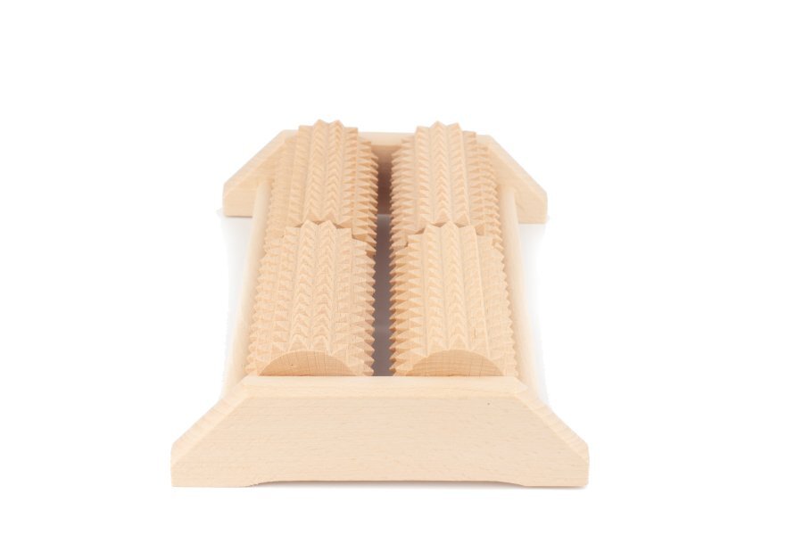 Drewniany Masażer do stóp - dwurzędowy kolce/kolce