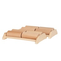 Drewniany Masażer do stóp - dwurzędowy kolce/krążki