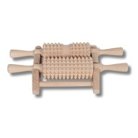 Drewniany Masażer na stojaku podwójny - 30 cm