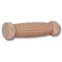 Drewniany masażer wałek wypukły - 18 cm