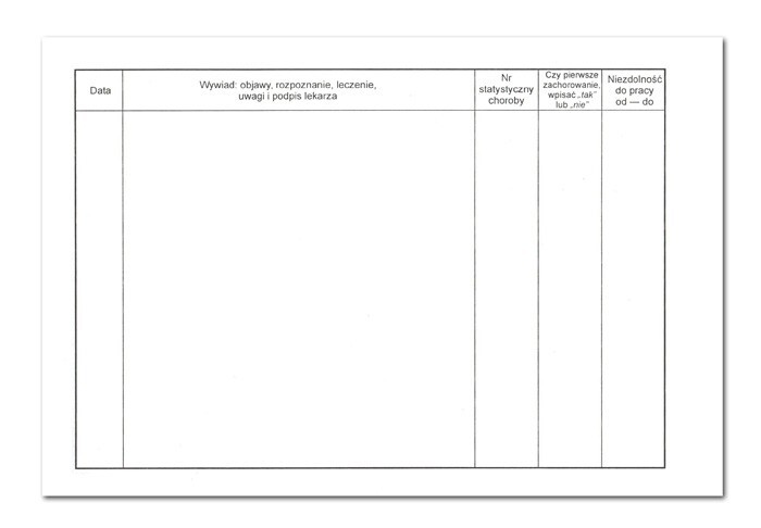 Druki - Historia choroby Og-2