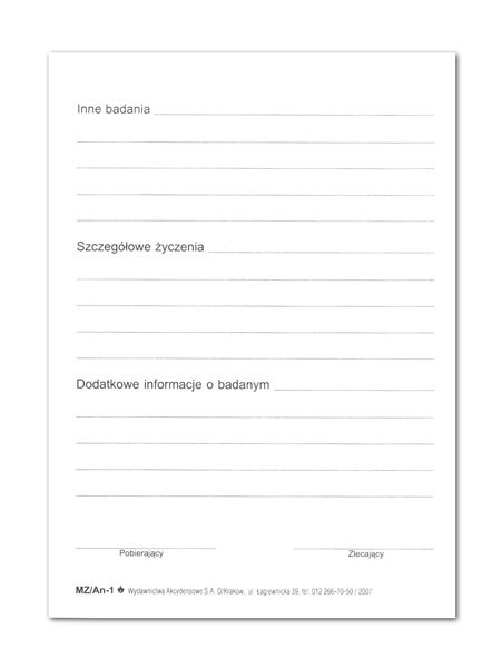 Druki - Skierowanie do laboratorium An-1