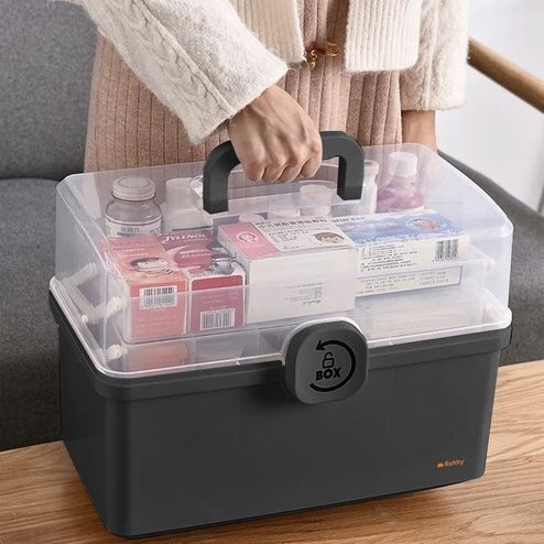 Duży organizer pojemnik kuferek box na leki Ruhhy