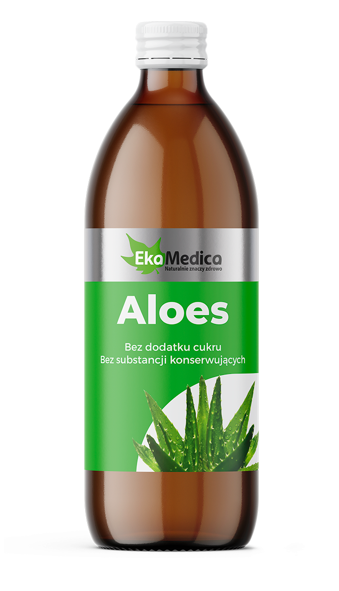 EkaMedica EKA Aloes Sok z Aloesu bez konserwantów - 500ml