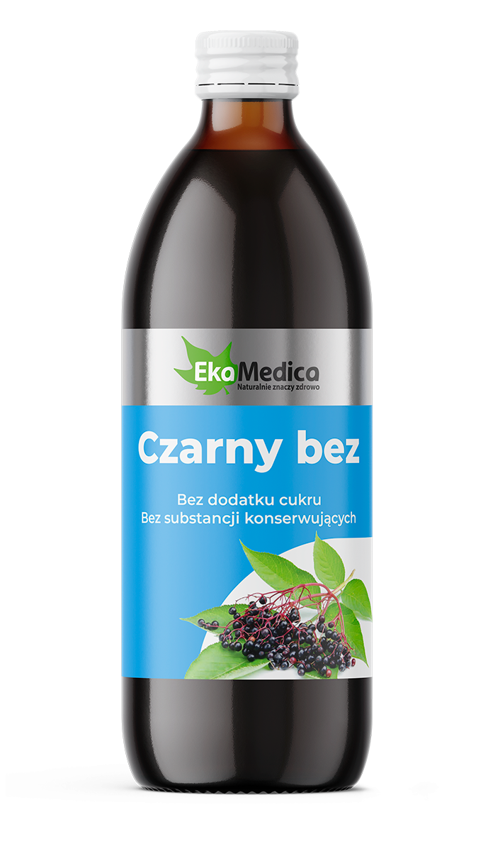 EkaMedica EKA Czarny bez Sok z Czarnego bzu bez konserwantów - 500ml