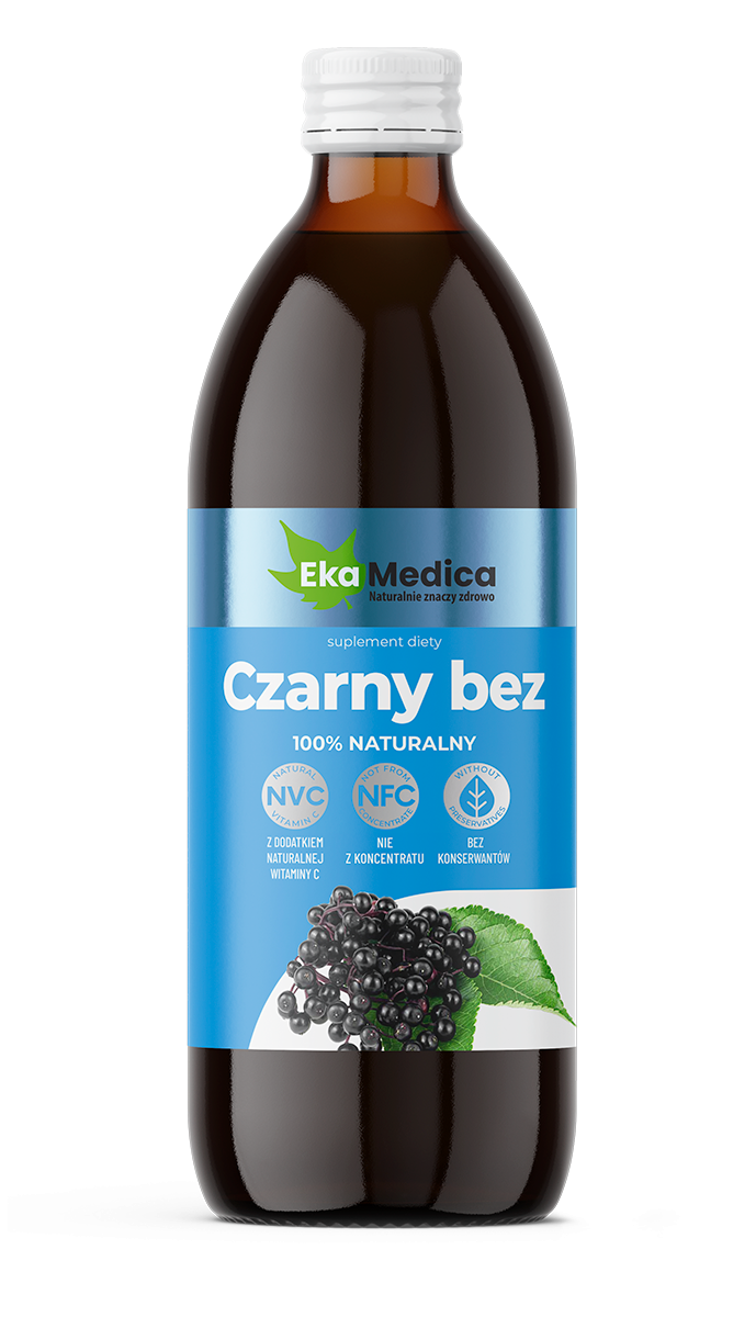 EkaMedica EKA Czarny bez Sok z Czarnego bzu NFC bez konserwantów - 500ml