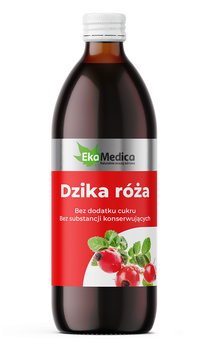 EkaMedica EKA Dzika róża Sok z Dzikej róży bez konserwantów - 500ml
