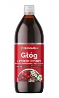 EkaMedica EKA Głóg Sok z Głogu z owoców i kwiatów bez konserwantów - 1000ml