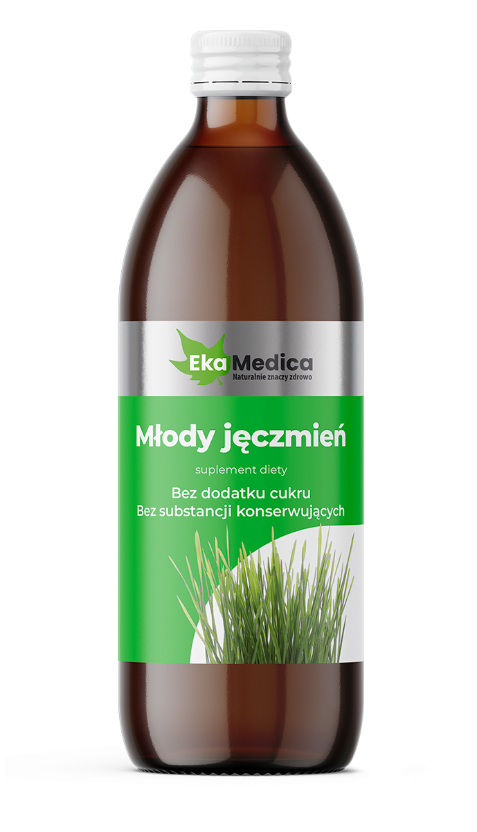 EKAMEDICA EKA Młody jęczmień Sok z Młodego jęczmienia bez konserwantów - 500 ml