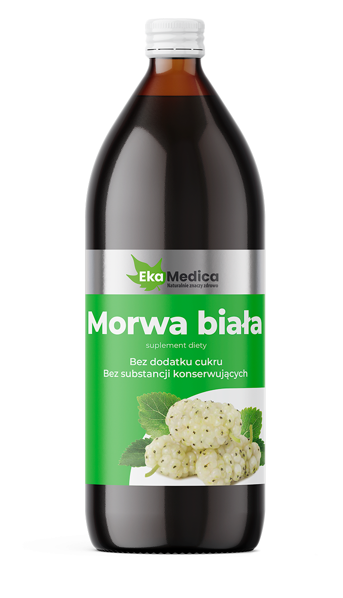 EkaMedica EKA Morwa biała Sok z Morwy białej bez konserwantów - 1000ml