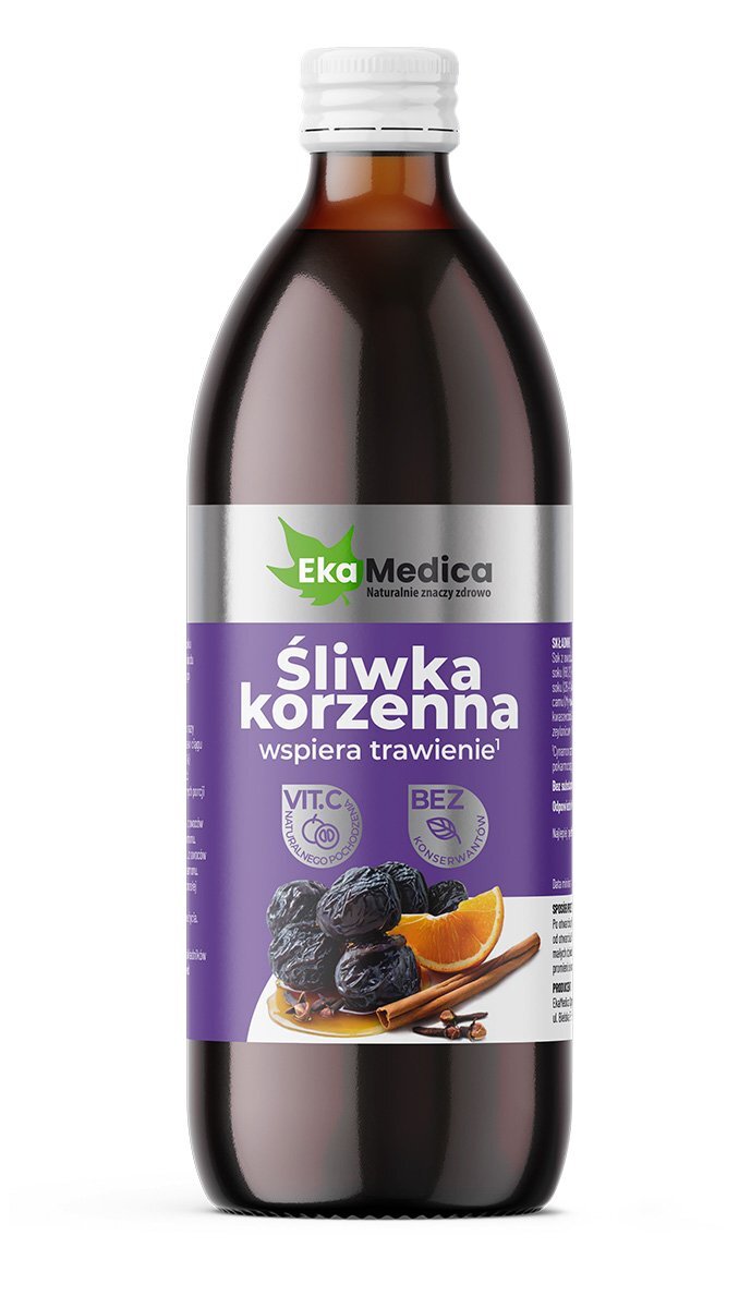 EkaMedica EKA Śliwka korzenna Sok ze Śliwki korzenny bez konserwantów - 500ml