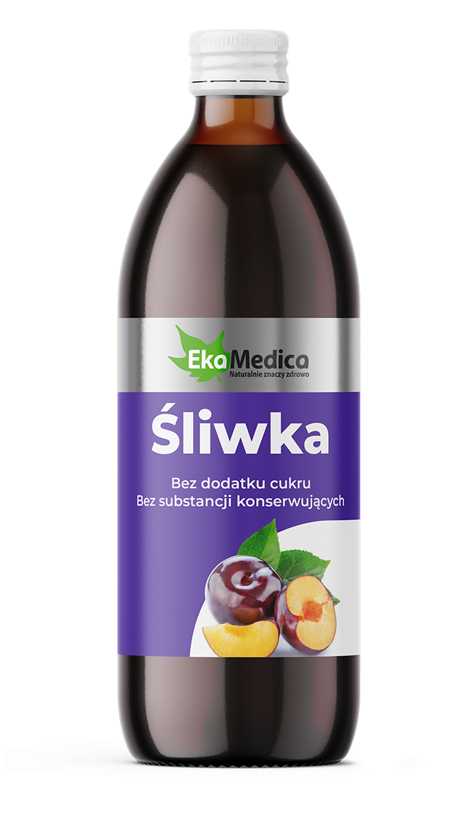 EkaMedica EKA Śliwka Sok ze Śliwki bez konserwantów - 500ml