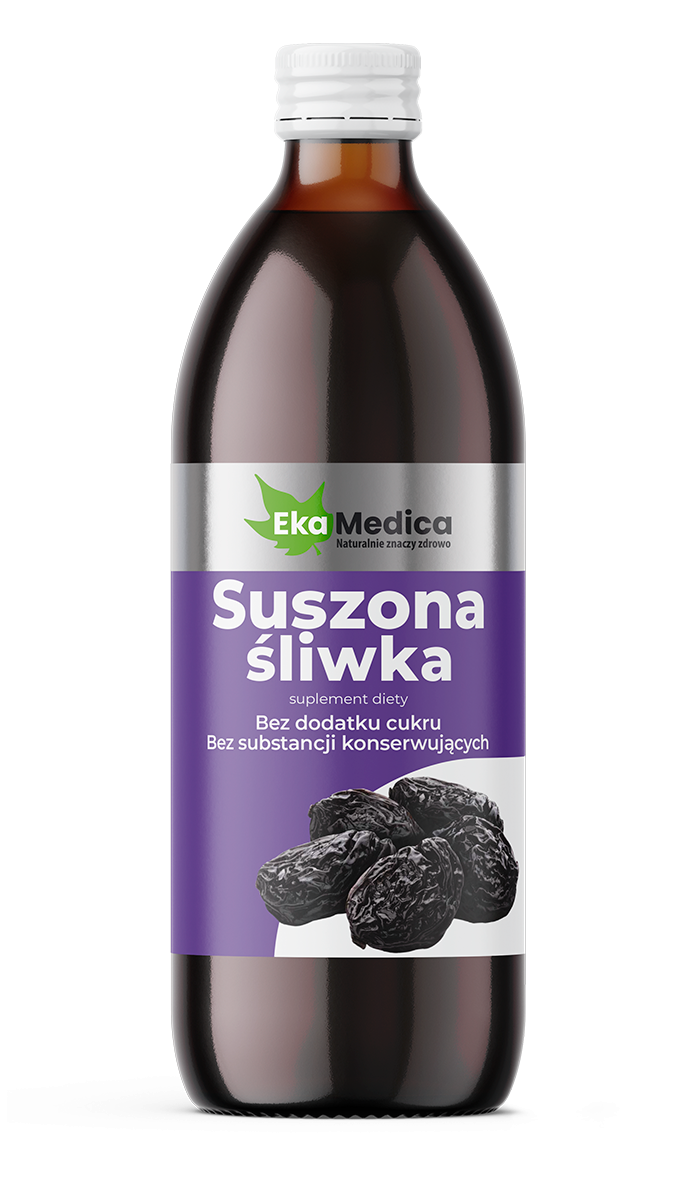 EkaMedica EKA Śliwka suszona Sok z Suszonej śliwki bez konserwantów - 500ml