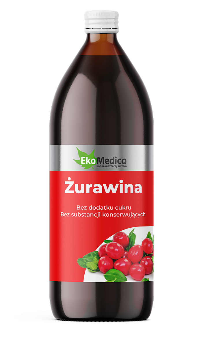 EkaMedica EKA Żurawina Sok z Żurawiny bez konserwantów - 1000ml