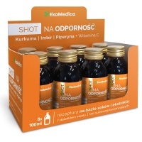 EkaMedica Shot Na odporność - kurkuma, imbir, piperyna, witamina C - 8x100ml
