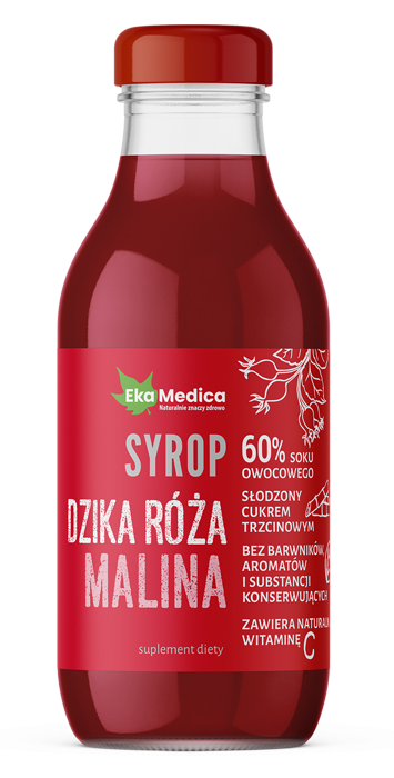 EkaMedica Syrop Dzika róża Malina - 300ml
