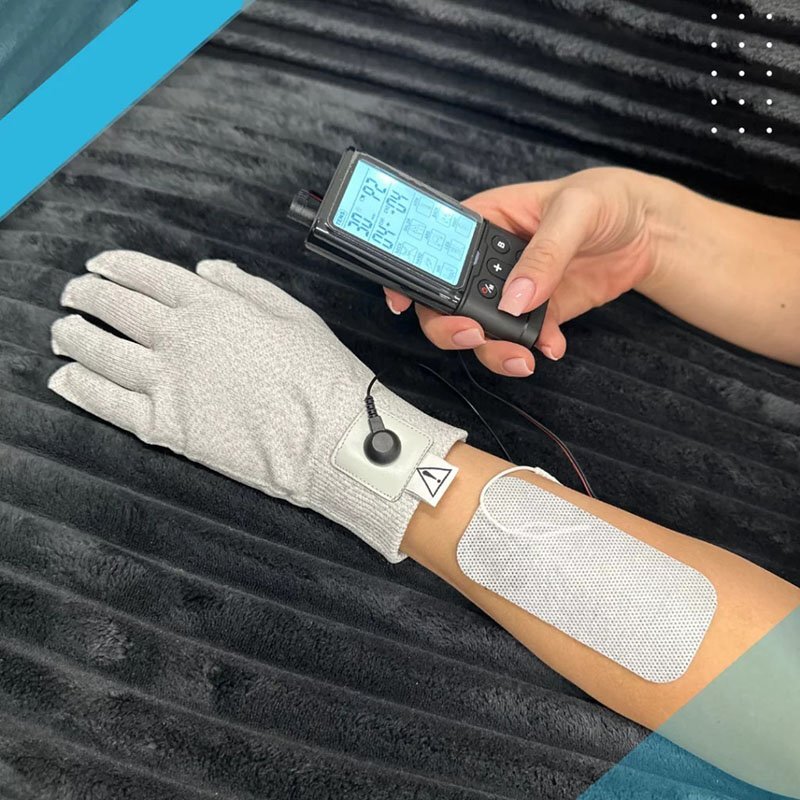 Elektroda rękawiczka do elektrostymulatora 3 w 1 TENS EMS MASAŻ Balanssen